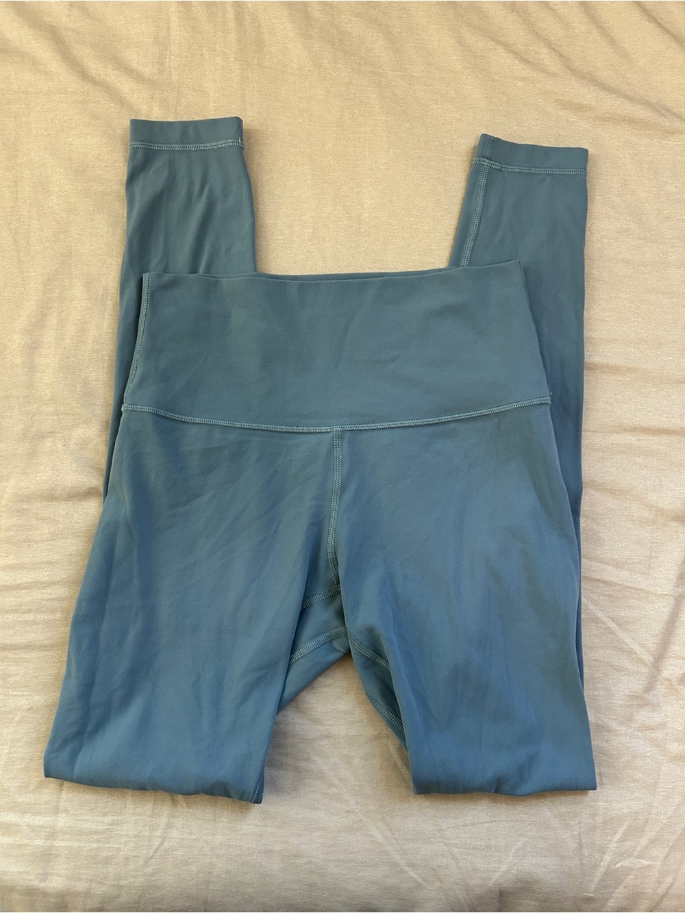 Lululemon High-Rise Active Leggings in Teal Blue